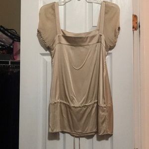 LONG BEIGE BLOUSE